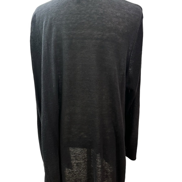 Eileen Fisher linen and silk long cardigan in black. Size XL. VGUC - Picture 7 of 10